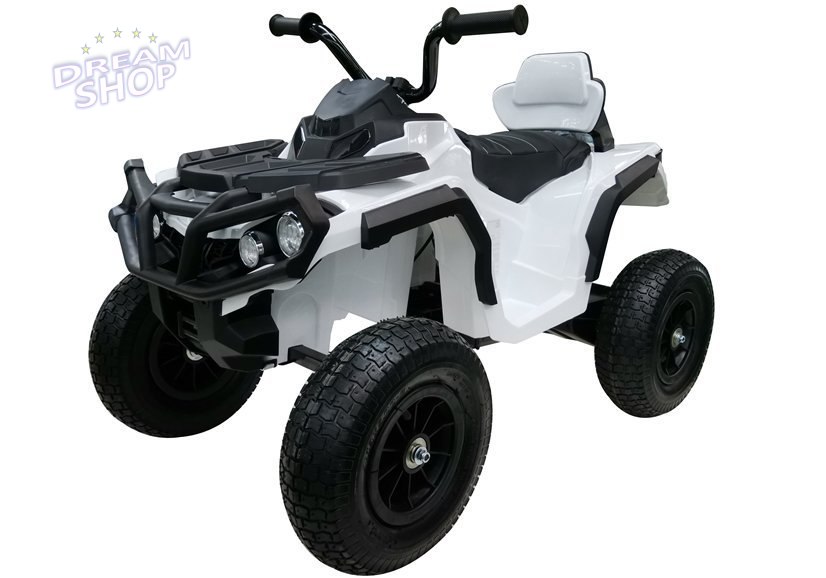 Quad na Akumulator BDM0906 Pompowane Koła Biały Quad na Akumulator BDM0906 Pompowane Koła Biały