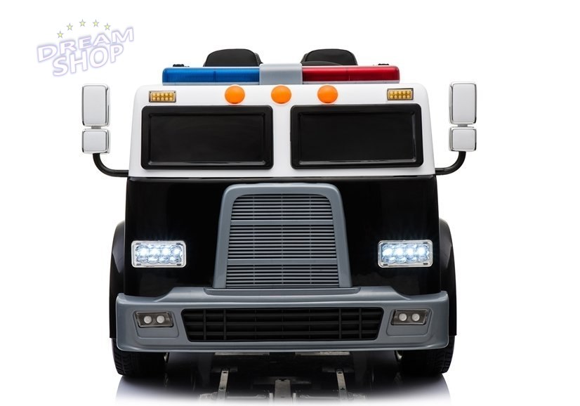 Samochód Policyjny Na Akumulator Czarny Radiowóz