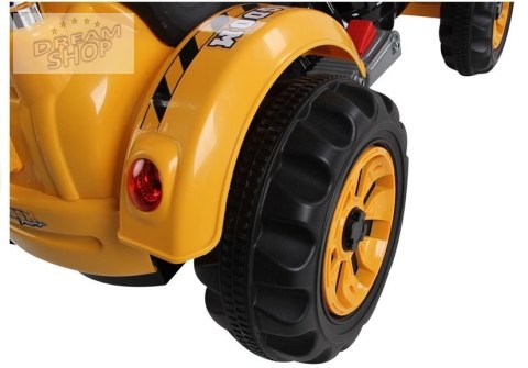 Traktor na akumulator z Łyżką Koparka Pomarańczowy Traktor na akumulator z Łyżką Koparka Pomarańczowy