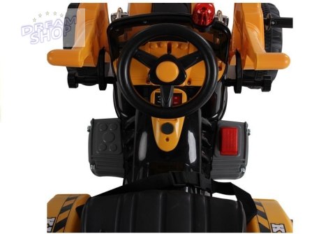 Traktor na akumulator z Łyżką Koparka Pomarańczowy Traktor na akumulator z Łyżką Koparka Pomarańczowy