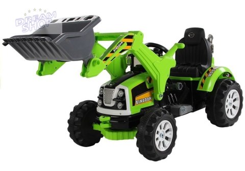 Traktor na akumulator z Łyżką Koparka Zielony Traktor na akumulator z Łyżką Koparka Zielony