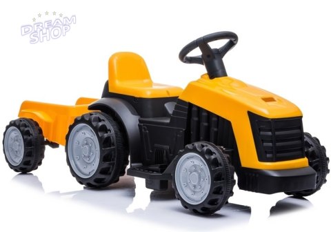Traktor z Przyczepą na Akumulator TR1908T Żółty Traktor z Przyczepą na Akumulator TR1908T Żółty