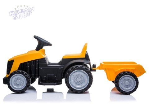 Traktor z Przyczepą na Akumulator TR1908T Żółty Traktor z Przyczepą na Akumulator TR1908T Żółty