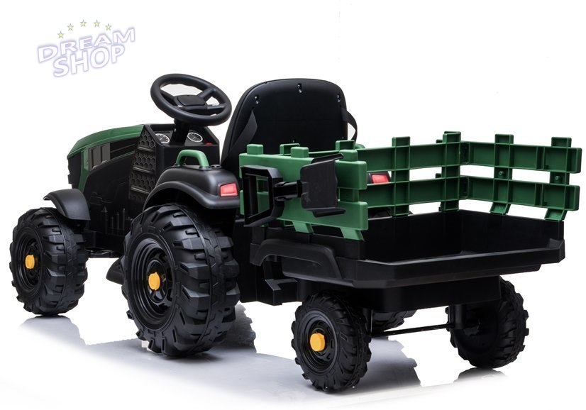 Traktor z Przyczepą na akumulator BDM0925 Zielony Wojskowy Traktor z Przyczepą na akumulator BDM0925 Zielony Wojskowy