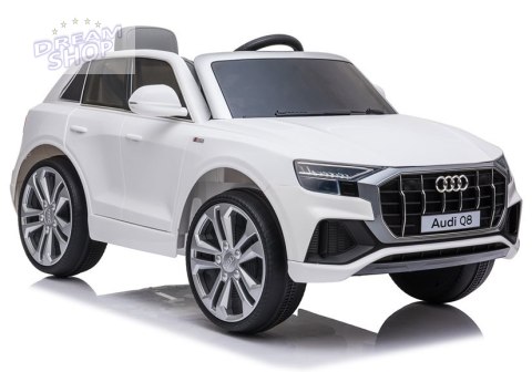 Auto na Akumulator Audi Q8 JJ2066 Biały Auto na Akumulator Audi Q8 JJ2066 Biały