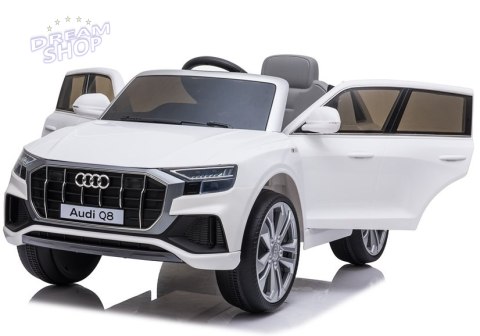 Auto na Akumulator Audi Q8 JJ2066 Biały Auto na Akumulator Audi Q8 JJ2066 Biały