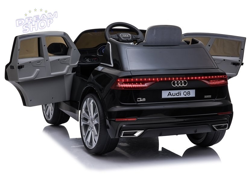 Auto na Akumulator Audi Q8 JJ2066 Czarny Lakierowany Auto na Akumulator Audi Q8 JJ2066 Czarny Lakierowany