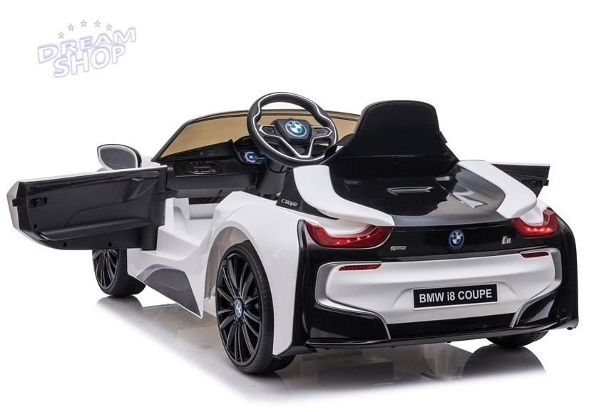 Auto na Akumulator BMW I8 JE1001 Biały Auto na Akumulator BMW I8 JE1001 Biały