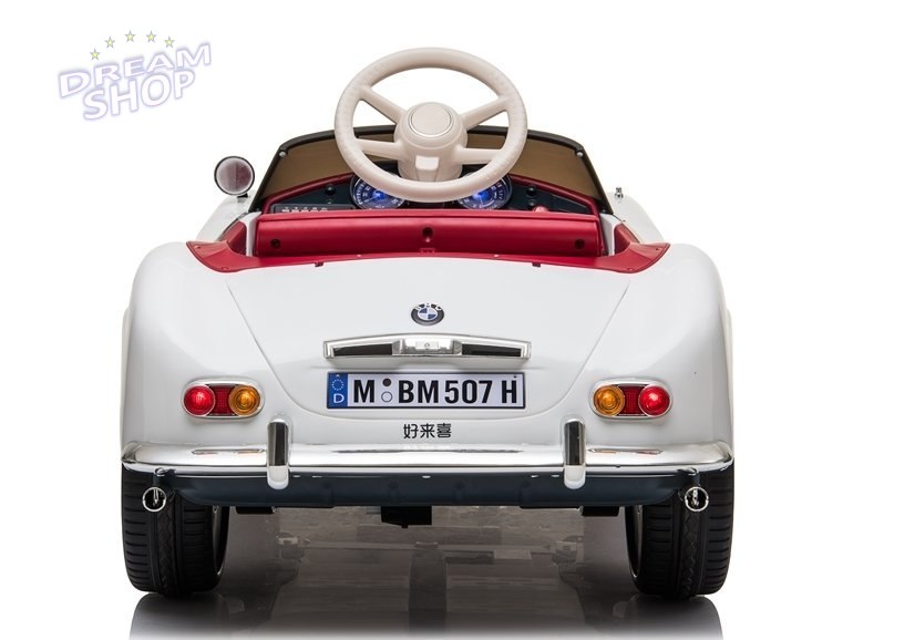 Auto na Akumulator BMW Retro Białe Auto na Akumulator BMW Retro Białe