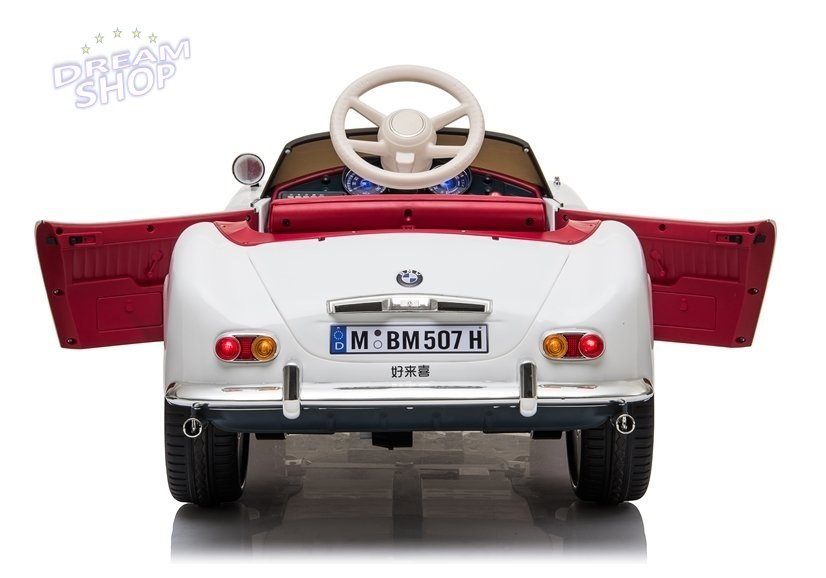 Auto na Akumulator BMW Retro Białe Auto na Akumulator BMW Retro Białe