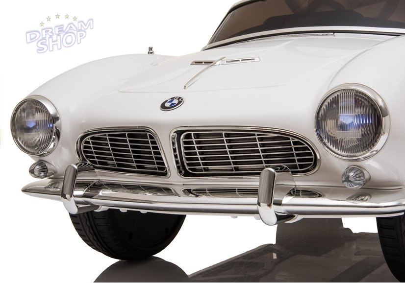 Auto na Akumulator BMW Retro Białe Auto na Akumulator BMW Retro Białe