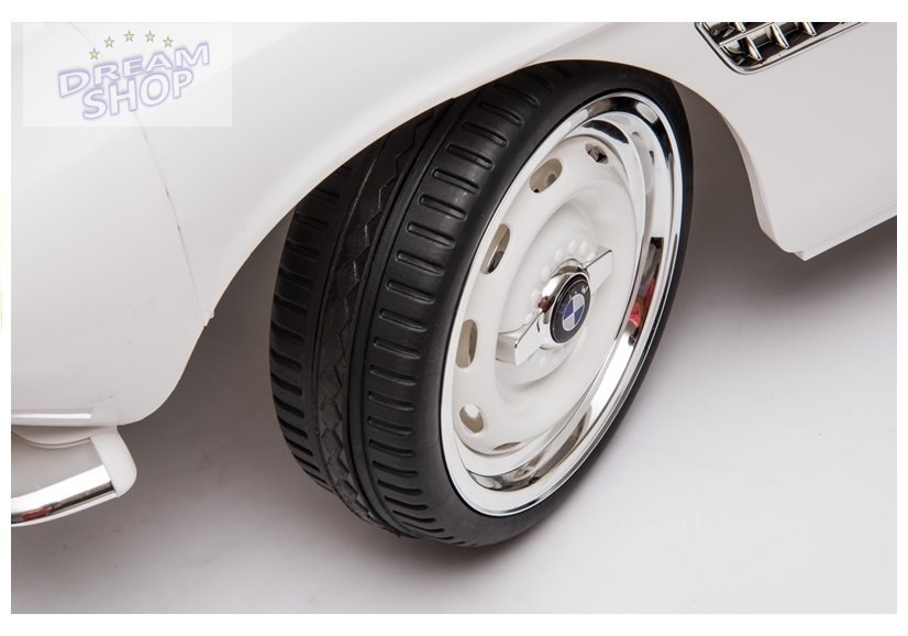 Auto na Akumulator BMW Retro Białe Auto na Akumulator BMW Retro Białe
