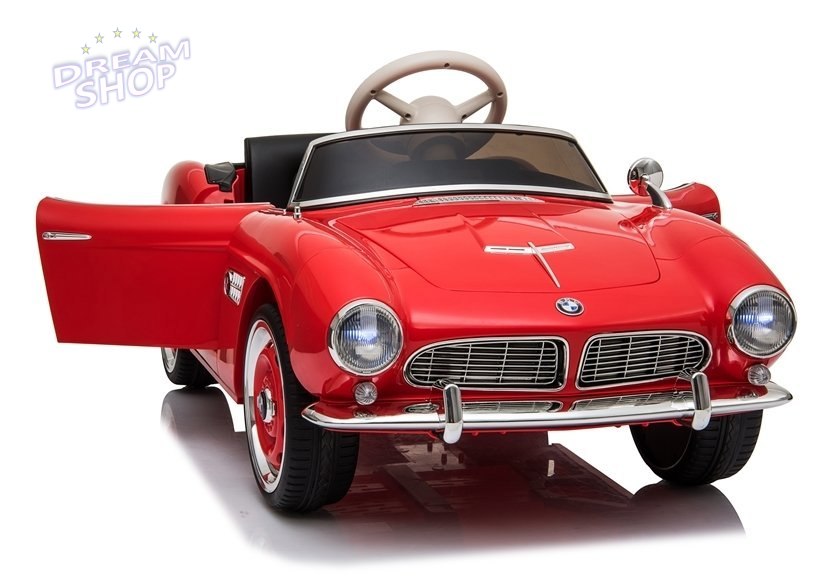 Auto na Akumulator BMW Retro Czerwone Lakierowane Auto na Akumulator BMW Retro Czerwone Lakierowane