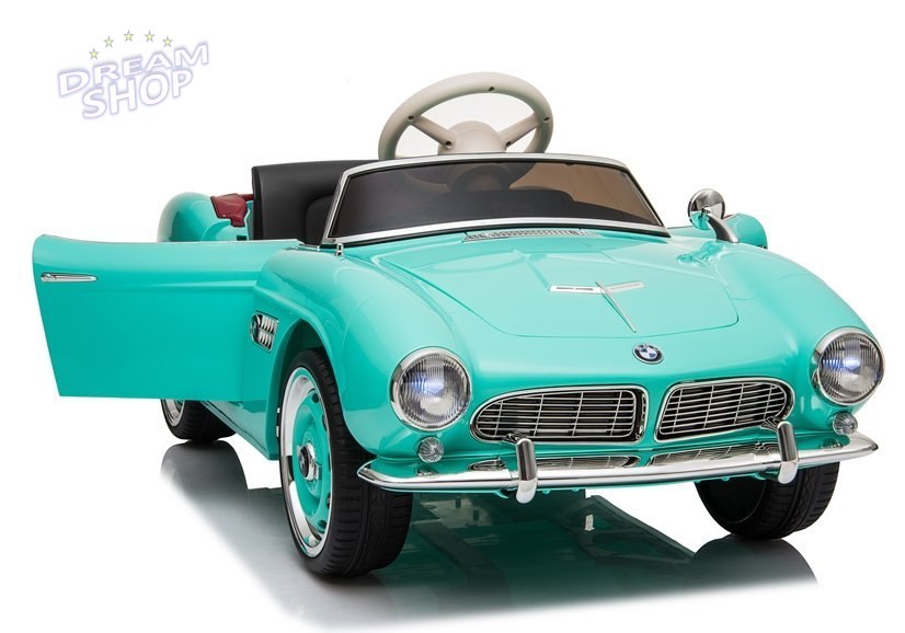 Auto na Akumulator BMW Retro Zielone Lakierowane Auto na Akumulator BMW Retro Zielone Lakierowane