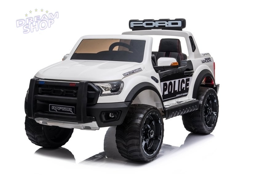 Auto na Akumulator Ford Ranger Raptor Police DK-F150RP Biały Lakier Auto na Akumulator Ford Ranger Raptor Police DK-F150RP Biały Lakier
