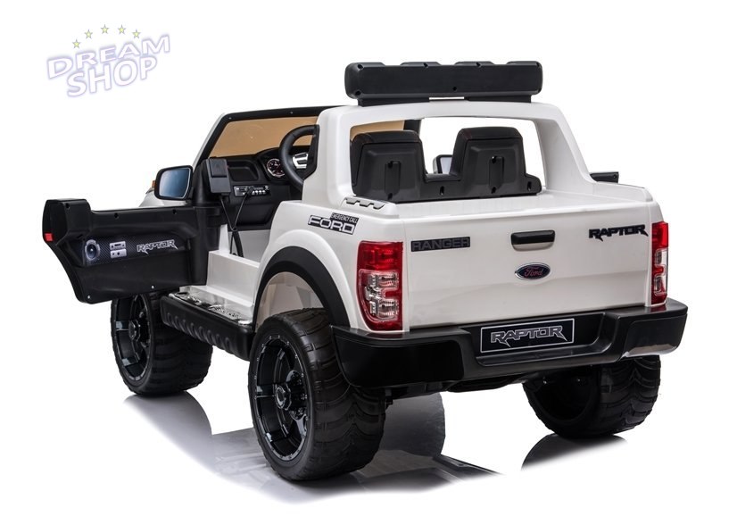 Auto na Akumulator Ford Ranger Raptor Police DK-F150RP Biały Lakier Auto na Akumulator Ford Ranger Raptor Police DK-F150RP Biały Lakier