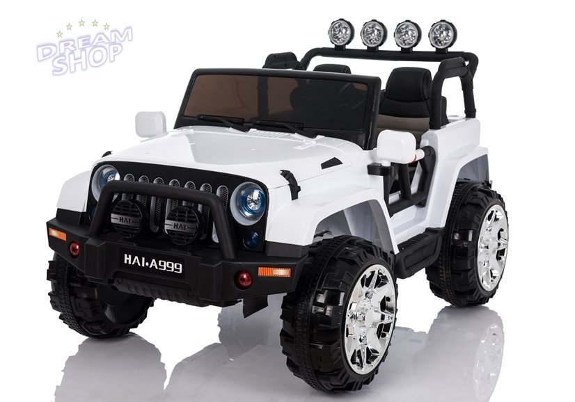 Auto na Akumulator Jeep 4x4 A999 Biały Auto na Akumulator Jeep 4x4 A999 Biały