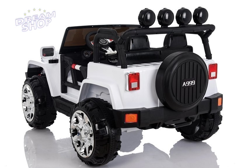 Auto na Akumulator Jeep 4x4 A999 Biały Auto na Akumulator Jeep 4x4 A999 Biały