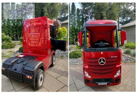 Auto na Akumulator Mercedes Actros Czerwony Lakierowany MP4