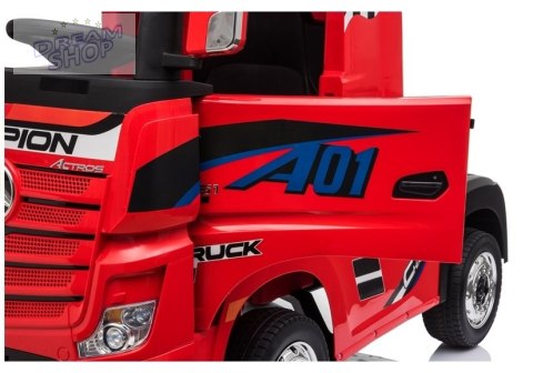 Auto na Akumulator Mercedes Actros Czerwony Lakierowany MP4