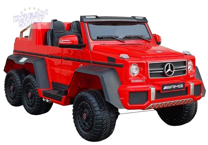 Pojazd Na Akumulator Mercedes 6x45W Czerwony MP4 Pojazd Na Akumulator Mercedes 6x45W Czerwony MP4