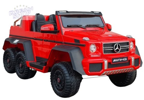 Pojazd Na Akumulator Mercedes 6x45W Czerwony MP4 Pojazd Na Akumulator Mercedes 6x45W Czerwony MP4