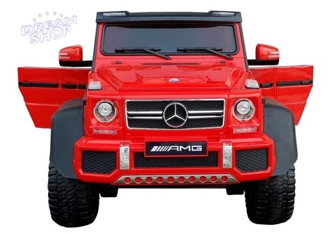 Pojazd Na Akumulator Mercedes 6x45W Czerwony MP4 Pojazd Na Akumulator Mercedes 6x45W Czerwony MP4