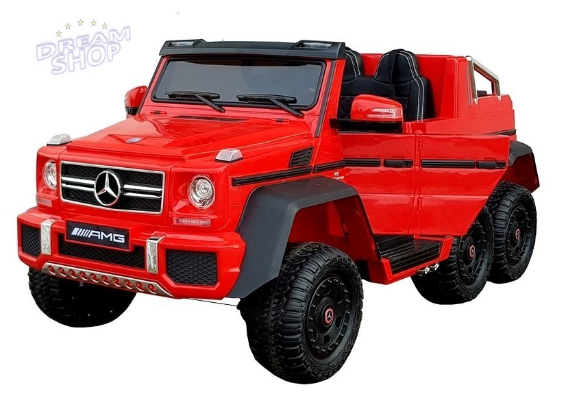 Pojazd Na Akumulator Mercedes 6x45W Czerwony MP4 Pojazd Na Akumulator Mercedes 6x45W Czerwony MP4