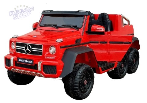 Pojazd Na Akumulator Mercedes 6x45W Czerwony MP4 Pojazd Na Akumulator Mercedes 6x45W Czerwony MP4