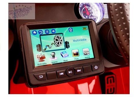 Pojazd Na Akumulator Mercedes 6x45W Czerwony MP4 Pojazd Na Akumulator Mercedes 6x45W Czerwony MP4