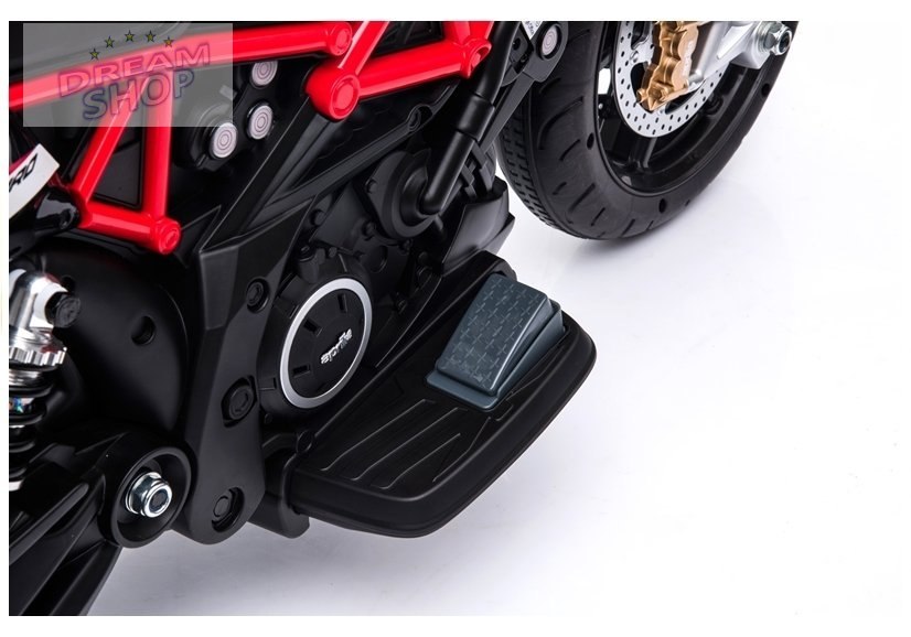 Pojazd na Akumulator Aprilia A007 Czarno Czerwony Pojazd na Akumulator Aprilia A007 Czarno Czerwony
