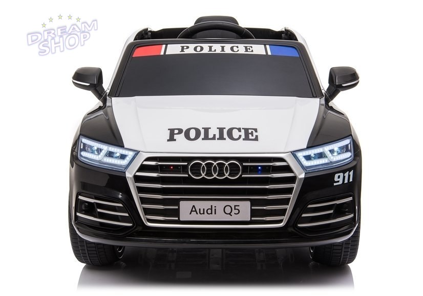 Pojazd na Akumulator Audi Q5 Policja Czarny Pojazd na Akumulator Audi Q5 Policja Czarny