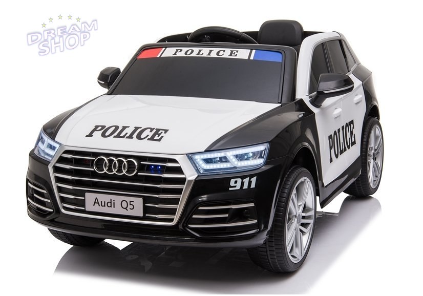 Pojazd na Akumulator Audi Q5 Policja Czarny Pojazd na Akumulator Audi Q5 Policja Czarny