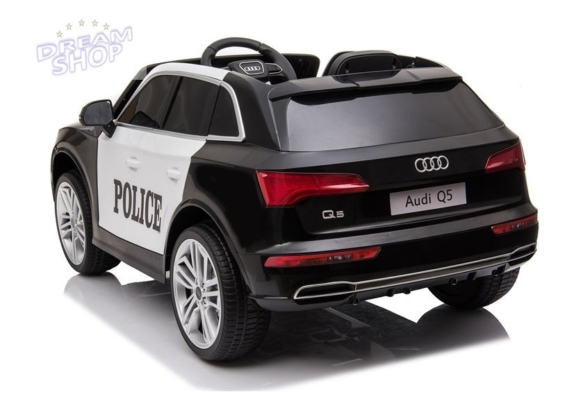 Pojazd na Akumulator Audi Q5 Policja Czarny Pojazd na Akumulator Audi Q5 Policja Czarny