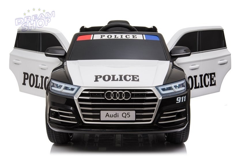 Pojazd na Akumulator Audi Q5 Policja Czarny Pojazd na Akumulator Audi Q5 Policja Czarny