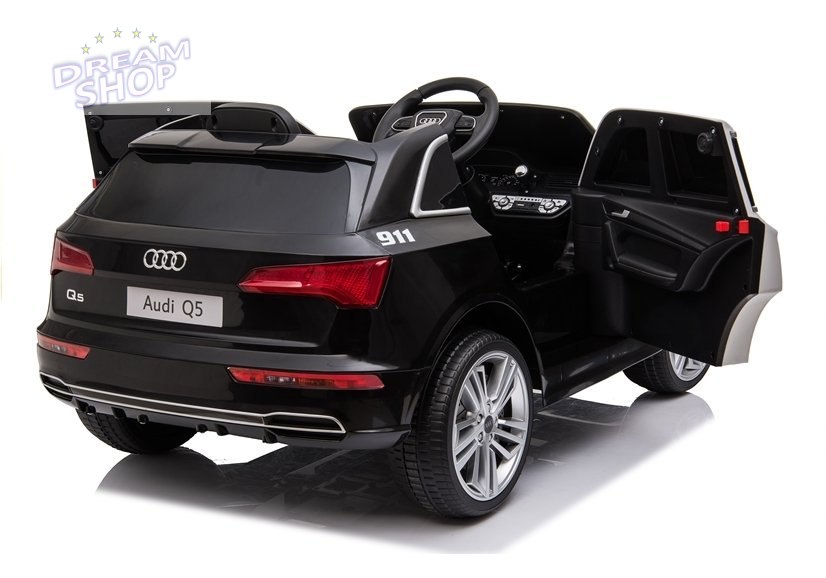 Pojazd na Akumulator Audi Q5 Policja Czarny Pojazd na Akumulator Audi Q5 Policja Czarny