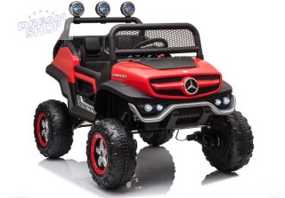 Pojazd na Akumulator Mercedes Unimog S Czerwony Lakier