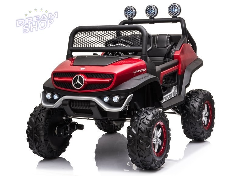 Pojazd na Akumulator Mercedes Unimog S Czerwony Lakier Pojazd na Akumulator Mercedes Unimog S Czerwony Lakier