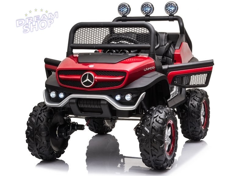 Pojazd na Akumulator Mercedes Unimog S Czerwony Lakier Pojazd na Akumulator Mercedes Unimog S Czerwony Lakier
