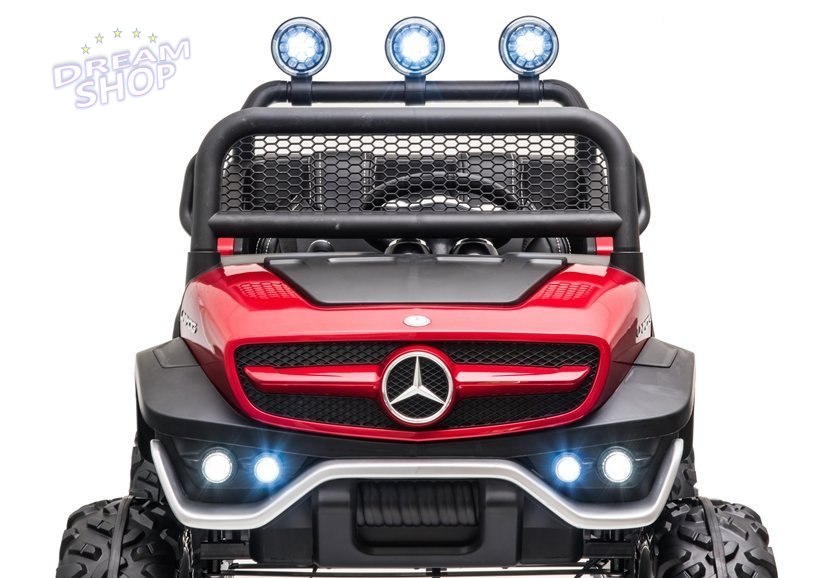 Pojazd na Akumulator Mercedes Unimog S Czerwony Lakier