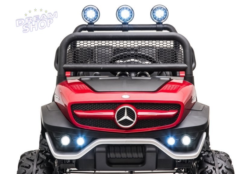 Pojazd na Akumulator Mercedes Unimog S Czerwony Lakier Pojazd na Akumulator Mercedes Unimog S Czerwony Lakier