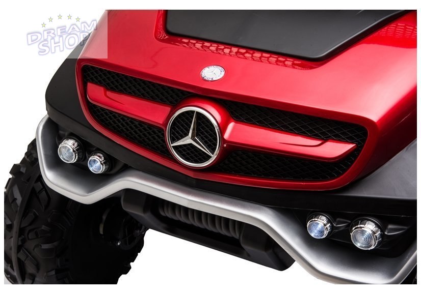 Pojazd na Akumulator Mercedes Unimog S Czerwony Lakier Pojazd na Akumulator Mercedes Unimog S Czerwony Lakier