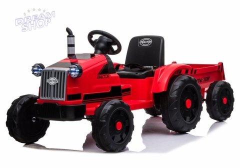 Traktor na Akumulator z Przyczepą CH9959 Czerwony Traktor na Akumulator z Przyczepą CH9959 Czerwony