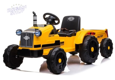 Traktor na Akumulator z Przyczepą CH9959 Żółty Traktor na Akumulator z Przyczepą CH9959 Żółty