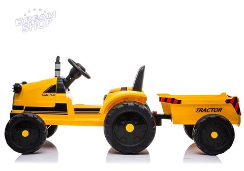 Traktor na Akumulator z Przyczepą CH9959 Żółty Traktor na Akumulator z Przyczepą CH9959 Żółty