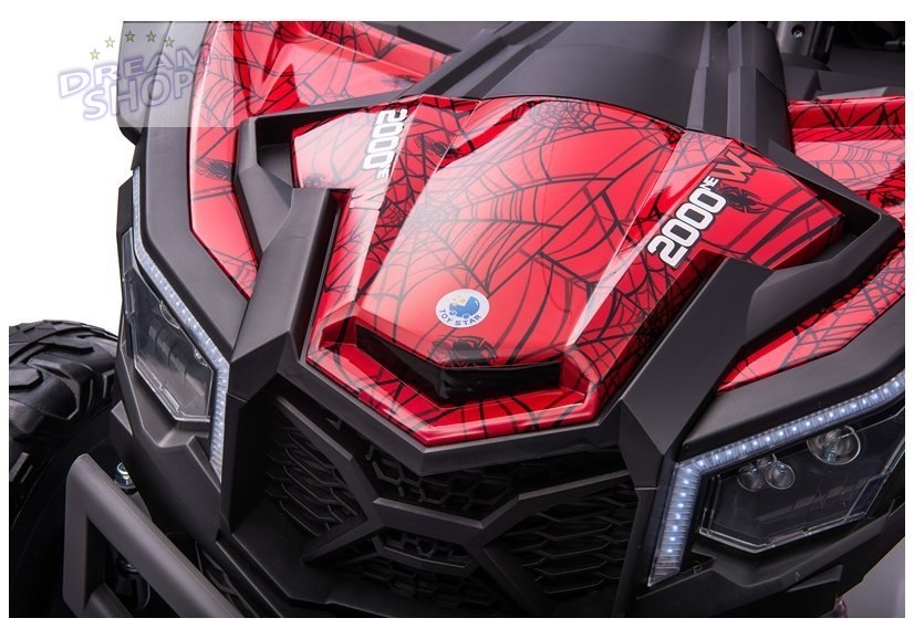 Auto na Akumulator Buggy UTV-MX Czerwony Spider Lakier MP4 Auto na Akumulator Buggy UTV-MX Czerwony Spider Lakier MP4