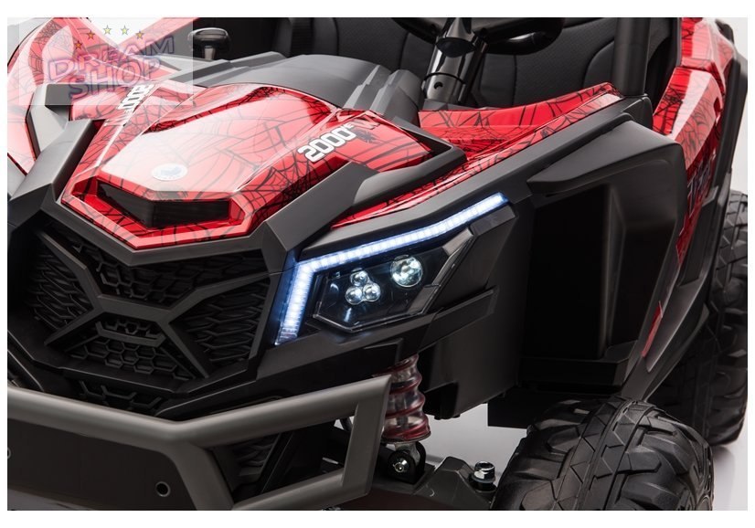 Auto na Akumulator Buggy UTV-MX Czerwony Spider Lakier MP4 Auto na Akumulator Buggy UTV-MX Czerwony Spider Lakier MP4