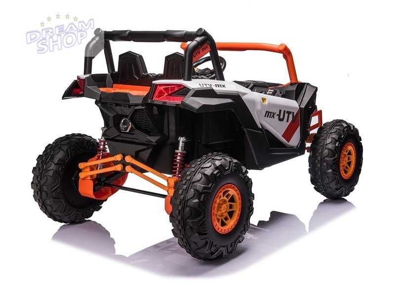 Auto na Akumulator Buggy UTV-MX Pomarańczowo-Biały MP4 Auto na Akumulator Buggy UTV-MX Pomarańczowo-Biały MP4