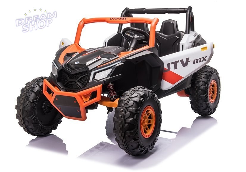 Auto na Akumulator Buggy UTV-MX Pomarańczowo-Biały MP4 Auto na Akumulator Buggy UTV-MX Pomarańczowo-Biały MP4