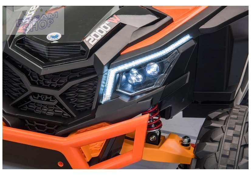 Auto na Akumulator Buggy UTV-MX Pomarańczowo-Biały MP4 Auto na Akumulator Buggy UTV-MX Pomarańczowo-Biały MP4